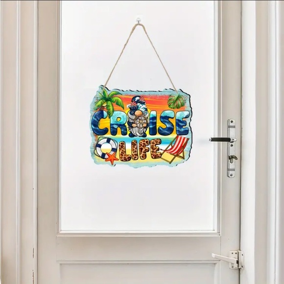 1pc Beach Cruise Life Wooden Artwork Sign - Picture 5 of 10